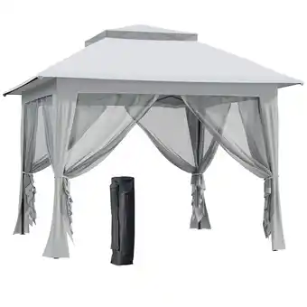 Netto Marken-Discount Outsunny Pavillon Stahl, Oxford-Gewebe, Mesh-Gewebe Angebot