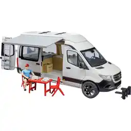 Netto Marken-Discount bruder Modellfahrzeug Mercedes Benz Sprinter Camper mit Fahrer Angebot