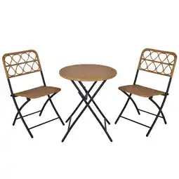 Netto Marken-Discount Outsunny Gartenmöbel-Set Stahl, PE-Rattan Angebot