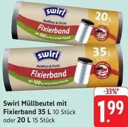Gebauer's Swirl Müllbeutel mit Fixierband Angebot