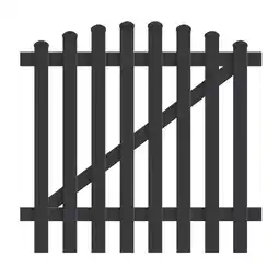 Netto Marken-Discount Zauntür Oberbogen 125,8cm x 180cm in Anthrazit Angebot