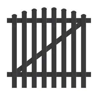 Netto Marken-Discount Zauntür Oberbogen 125,8cm x 180cm in Anthrazit Angebot