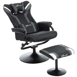 Netto Marken-Discount Vinsetto Relaxsessel mit Hocker Kunststoff, Schaumstoff, Stahl Angebot