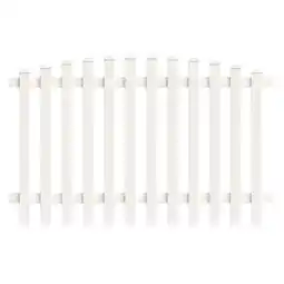 Netto Marken-Discount Zaunfeld Oberbogen 185,0cm x 180cm in Weiß Angebot