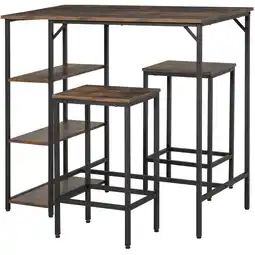 Netto Marken-Discount HOMCOM Bartisch-Set Spanplatte, Stahl Angebot