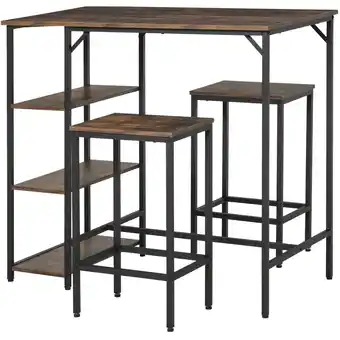 Netto Marken-Discount HOMCOM Bartisch-Set Spanplatte, Stahl Angebot