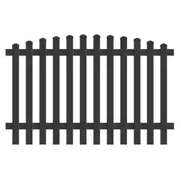 Netto Marken-Discount Zaunfeld Oberbogen 185,0cm x 180cm in Anthrazit Angebot