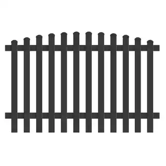 Netto Marken-Discount Zaunfeld Oberbogen 185,0cm x 180cm in Anthrazit Angebot
