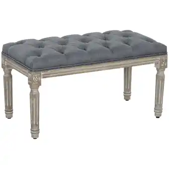 Netto Marken-Discount HOMCOM Sitzbank Gummiholz, Schaumstoff, Leinen, Kunststoff Angebot