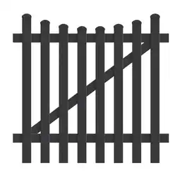 Netto Marken-Discount Zauntür Unterbogen 125,8cm x 150cm in Anthrazit Angebot