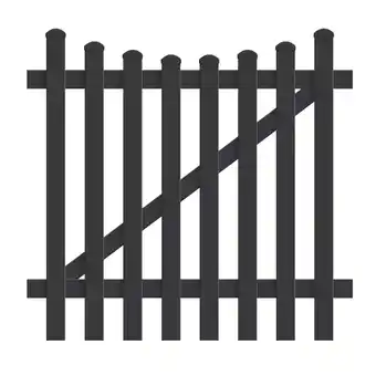 Netto Marken-Discount Zauntür Unterbogen 125,8cm x 150cm in Anthrazit Angebot