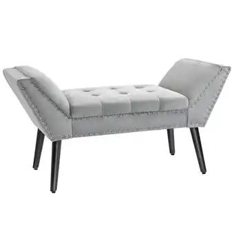 Netto Marken-Discount HOMCOM Sitzbank Samt (Polyester), Gummiholz, Schaumstoff Angebot