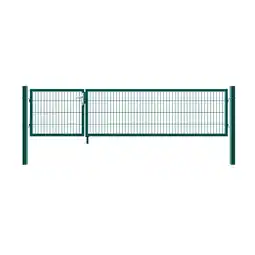 Netto Marken-Discount HOME DELUXE Doppelflügel Gartentor ADITUS grün 80 x 350 cm Angebot