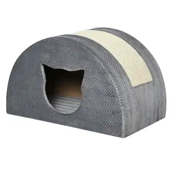 Netto Marken-Discount PawHut Katzenhöhle E1 Klasse Spanplatte, Plüsch, Sisal Angebot