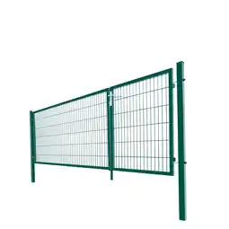 Netto Marken-Discount HOME DELUXE Doppelflügel Gartentor ADITUS grün120 x 350 cm Angebot