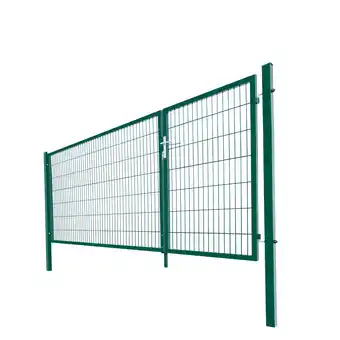 Netto Marken-Discount HOME DELUXE Doppelflügel Gartentor ADITUS grün 140 x 350 cm Angebot