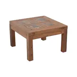 Netto Marken-Discount Holz Tisch KOKODA Teak 69x69 Holz Kaffeetisch Beistelltisch Garten Möbel Outdoor Angebot