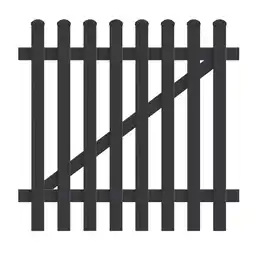 Netto Marken-Discount Zauntür gerade 125,8cm x 180cm anthrazit Angebot