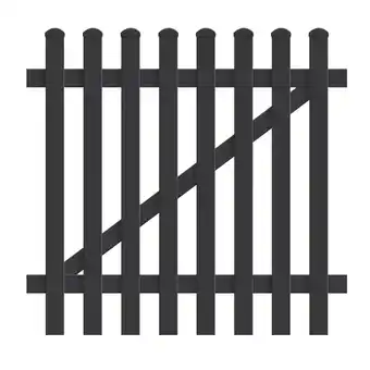 Netto Marken-Discount Zauntür gerade 125,8cm x 180cm anthrazit Angebot