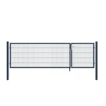 Netto Marken-Discount HOME DELUXE Doppelflügel Gartentor ADITUS anthrazit 100 x 350 cm Angebot