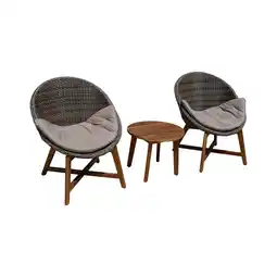 Netto Marken-Discount Polyrattan Sitzgruppe RENO + Auflagen Sessel Garten Sitzgruppe Outdoor Möbel Angebot