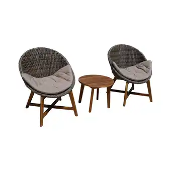 Netto Marken-Discount Polyrattan Sitzgruppe RENO + Auflagen Sessel Garten Sitzgruppe Outdoor Möbel Angebot