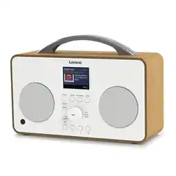 Netto Marken-Discount Lenco Internet-Radio PIR-645 mit DAB+/FM Radio, wiederaufladbarem Akku und Bluetooth, weiß Angebot