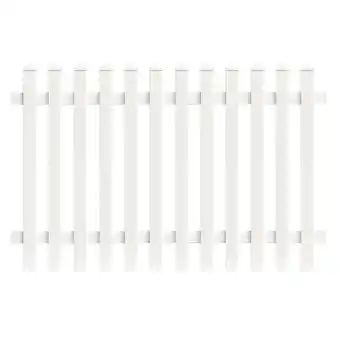 Netto Marken-Discount Zaunfeld Gerade 185,0cm x 180cm in Weiß Angebot