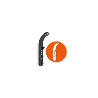 Netto Marken-Discount EISL Duschpaneel KARIBIK, Wellnessdusche aus Sicherheitsglas Schwarz Angebot