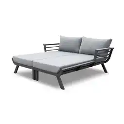 Netto Marken-Discount Doppelliege DELIA Liege Garten Relaxliege Sonneninsel Sonnenliege Sessel Outdoor Angebot
