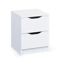 Netto Marken-Discount Inter Link Nachttisch Westphalen 2 Schubladen - Weiss Angebot
