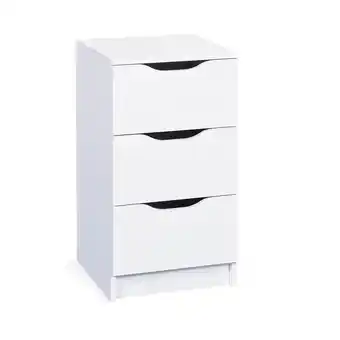 Netto Marken-Discount Inter Link Kommode Nachttisch Westphalen 3 Schubladen - Weiss Angebot