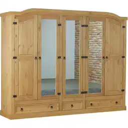 Netto Marken-Discount 5 trg Kleiderschrank New Mexico (B)243 x (H)193 x (T)57cm Angebot