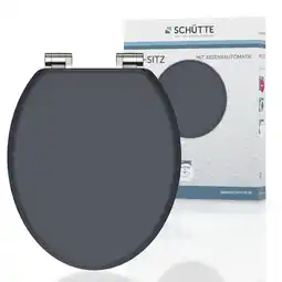 Netto Marken-Discount SCHÜTTE WC-Sitz SPIRIT ANTHRAZIT mit MDF Holzkern und Absenkautomatik Angebot