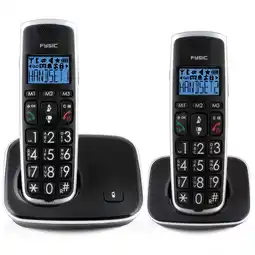 Netto Marken-Discount Fysic DECT-Telefon für Senioren FX-6020 mit große Tasten und 2 Mobilteilen Angebot