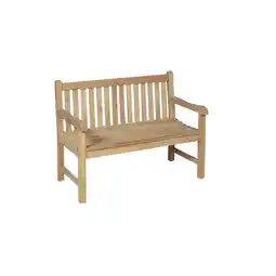 Netto Marken-Discount Garden Pleasure Teak Garten Bank Solo 2-Sitzer Sitzbank Essbank Möbel Angebot