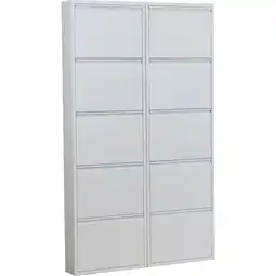 Netto Marken-Discount Schuhschrank Pisa 10 Klappen (B)100 x (H)172,5 x (T)16cm Angebot