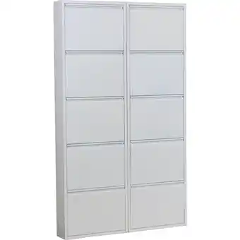 Netto Marken-Discount Schuhschrank Pisa 10 Klappen (B)100 x (H)172,5 x (T)16cm Angebot
