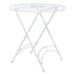 Netto Marken-Discount CLP Bistrotisch Tegal Aus Eisen I Gartentisch Mit Kunstvollen Verzierungen I Runder Metalltisch Angebot