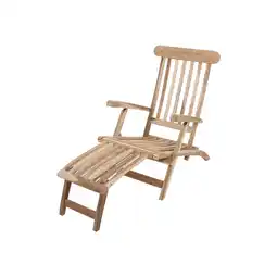 Netto Marken-Discount Garden Pleasure Teak Deckchair Garten Holz Relax Liege Sonnenliege Möbel Angebot