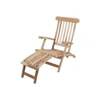 Netto Marken-Discount Garden Pleasure Teak Deckchair Garten Holz Relax Liege Sonnenliege Möbel Angebot