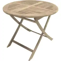 Netto Marken-Discount Garden Pleasure Teak Gartentisch Tisch SOLO Klapptisch Garten Balkontisch Holz Angebot