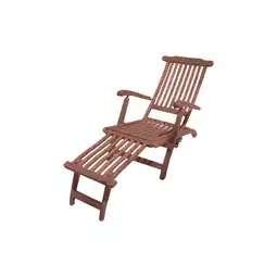 Netto Marken-Discount Garden Pleasure Deckchair Eukalyptus Holz Sonnenliege Garten Relax Liege Möbel Angebot
