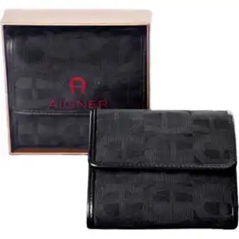 Netto Marken-Discount AIGNER Original Damen Geldbörse Portemonnaie Leder Portmonee schwarz Angebot