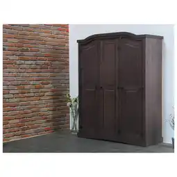 Netto Marken-Discount 3 türiger Kiefer Kleiderschrank New Mexiko Mexico Schlafzimmer-Schrank kolonial Angebot