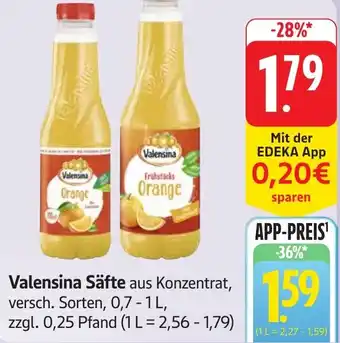 Gebauer's Valensina Säfte Angebot