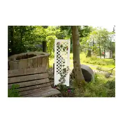 Netto Marken-Discount KHW Spalier mit Erdspieß 43 cm, weiß Angebot
