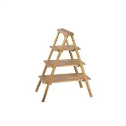 Netto Marken-Discount Regal FLORIS Teak Braun Holz Stufenregal Standregal Holzregal Raumtrenner massiv Angebot