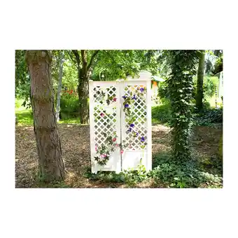 Netto Marken-Discount KHW Spalier mit Erdspieß 43 cm - 2er-Set, weiß Angebot