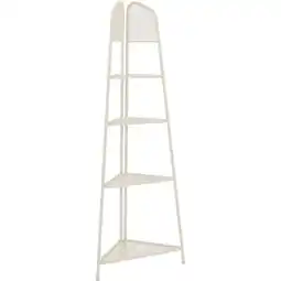 Netto Marken-Discount Metall Balkon Eckregal Regal Standregal Ablage Aufbewahrung Eckschrank beige Angebot